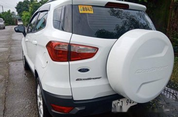 White Ford Ecosport 2016 Automatic Gasoline for sale 