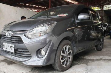 Grey Toyota Wigo 2019 Automatic Gasoline for sale 