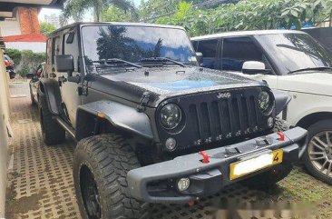 Black Jeep Wrangler 2016 Automatic Gasoline for sale 