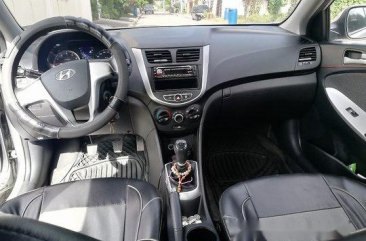 Silver Hyundai Accent 2013 at 65000 km for sale 