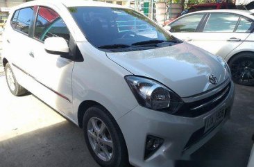 White Toyota Wigo 2015 Automatic Gasoline for sale 