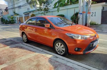 Orange Toyota Vios 2017 for sale in Quezon City