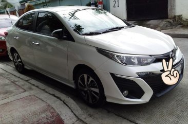 Selling Pearlwhite Toyota Vios 2019 in Quezon City