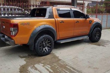 Selling Orange Ford Ranger 2016 at 21000 km 