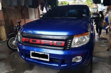 Sell Blue 2014 Ford Ranger at 99000 km 