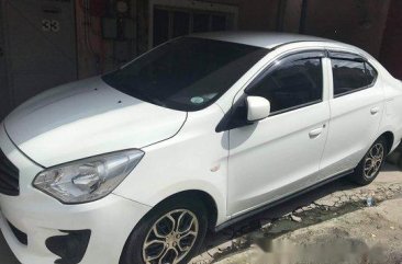 Selling White Mitsubishi Mirage G4 2015 Automatic Gasoline