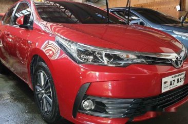 Selling Red Toyota Corolla Altis 2018 Manual Gasoline 