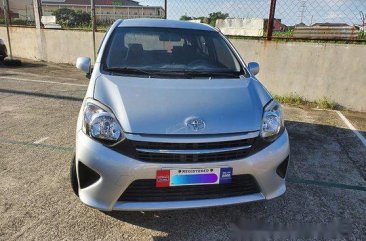 Silver Toyota Wigo 2017 Hatchback for sale  