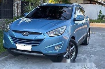 Selling Blue Hyundai Tucson 2014 at 100000 km