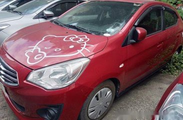 Red Mitsubishi Mirage g4 2016 at 58000 km for sale