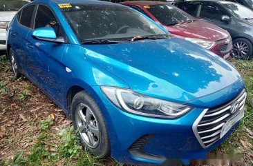 Sell Blue 2018 Hyundai Elantra Manual Gasoline at 13000 km