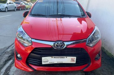 Selling Red Toyota Wigo 2019 in Quezon City