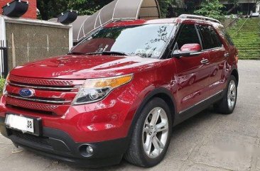 Selling Red Ford Explorer 2014 Automatic Gasoline 