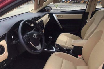 Sell Red 2017 Toyota Corolla altis Manual Gasoline at 17000 km