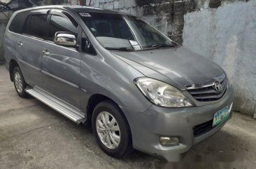 Silver Toyota Innova 2009 Manual Gasoline for sale 