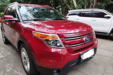 Selling Red Ford Explorer 2014 Automatic Gasoline 