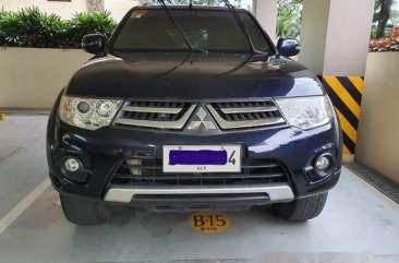 Blue Mitsubishi Montero Sport 2014 Manual Diesel for sale 