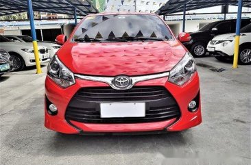 Selling Red Toyota Wigo 2018 Automatic Gasoline at 7000 km