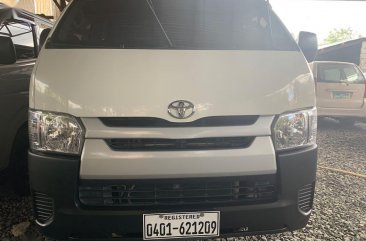 White Toyota Hiace 2018 Van Manual for sale in Quezon City 