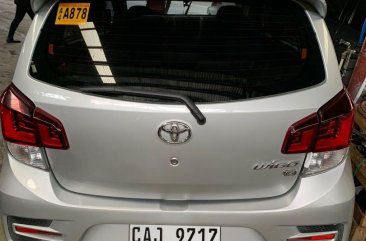 Silver Toyota Wigo 2018 for sale in Quezon City