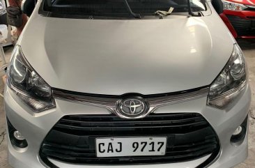 Silver Toyota Wigo 2018 for sale in Quezon City