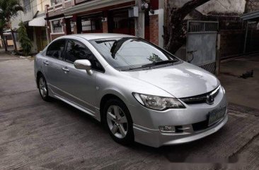 Silver Honda Civic 2007 for sale in Cabanatuan
