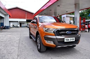 Orange Ford Ranger 2017 for sale in Lemery