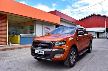 Orange Ford Ranger 2017 for sale in Lemery