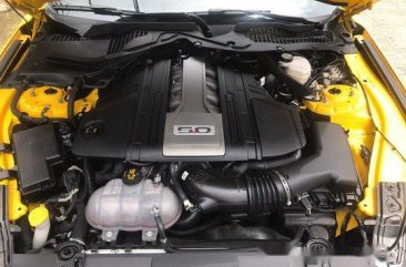 Yellow Ford Mustang 2018 for sale in Pasig