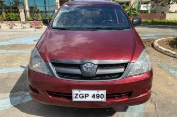 Red Toyota Innova 2007 for sale in Talisay