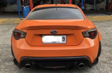 Selling Orange Subaru Brz 2014 in Quezon City