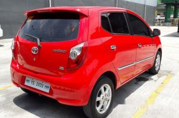 Red Toyota Wigo 2016 for sale in Quezon City 