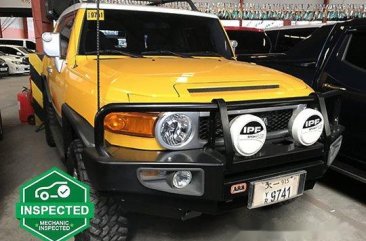 Yellow Toyota Fj Cruiser 2016 for sale in Quezon City