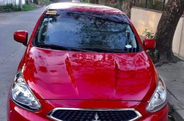 Red Mitsubishi Mirage 2018 for sale in Manual