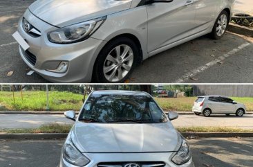 Silver Hyundai Accent 2011 for sale in Automatic