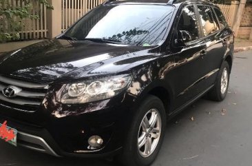 Black Hyundai Santa Fe 2012 for sale in Automatic