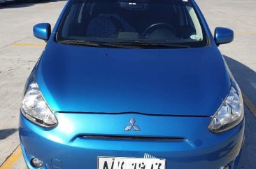 Blue Mitsubishi Mirage 2015 for sale in Malabon