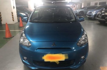 Blue Mitsubishi Mirage 2015 for sale in Automatic