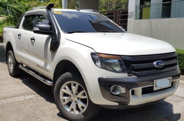 White Ford Ranger 2015 for sale in Manual
