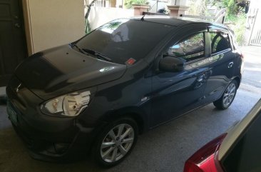 Selling Grey Mitsubishi Mirage 2013 in Quezon City