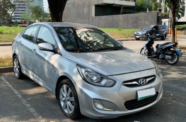 Silver Hyundai Accent 2011 for sale in Automatic