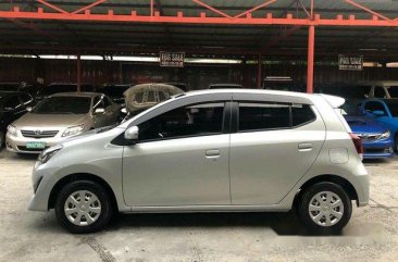 Silver Toyota Wigo 2017 for sale in Quezon City