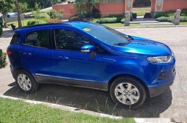 Selling Blue Ford Ecosport 2017 at 25000 km