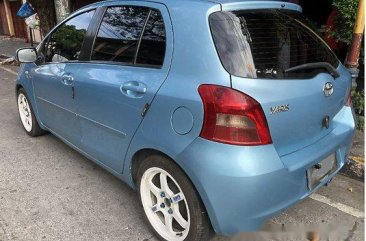 Blue Toyota Yaris 2008 Manual for sale 