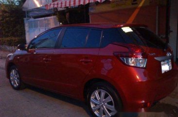 Sell Red 2015 Toyota Yaris at 44000 km