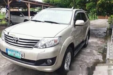 Beige Toyota Fortuner 2012 for sale in Guagua