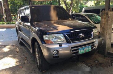 Blue Mitsubishi Pajero 2003 Automatic for sale