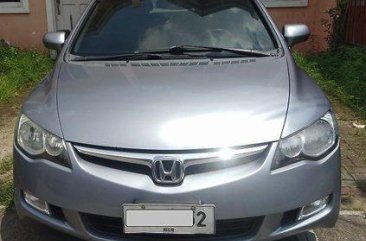 Silver Honda Civic 2008 Automatic for sale 