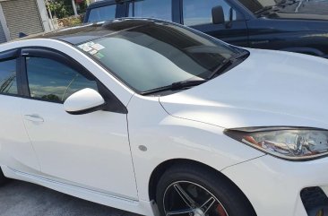 Pearl White Mazda 3 2012 for sale in Manila