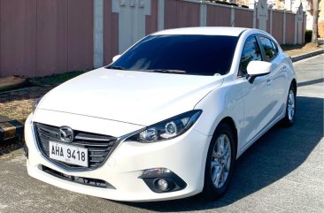 Pearl White Mazda 3 2015 for sale in Quezon